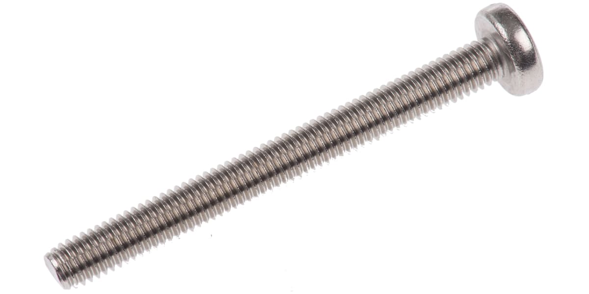 Product image for A2 s/steel slot pan head screw,M5x50mm