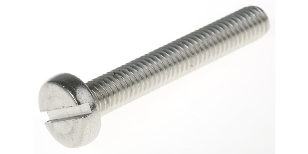 Product image for A2 s/steel slot pan head screw,M6x40mm