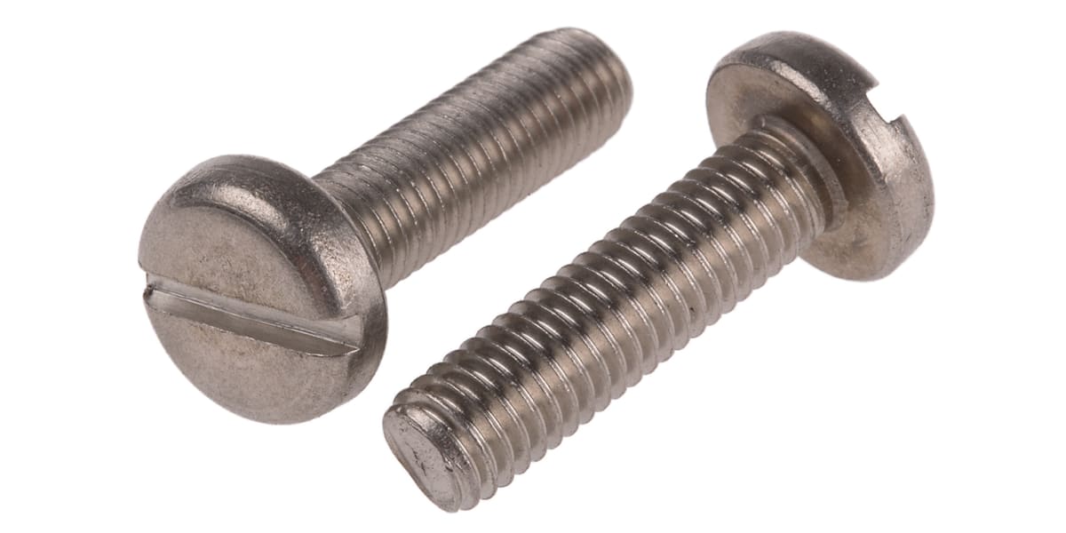 Product image for A2 S/STEEL SLOT PAN HEAD SCREW,M8X30MM