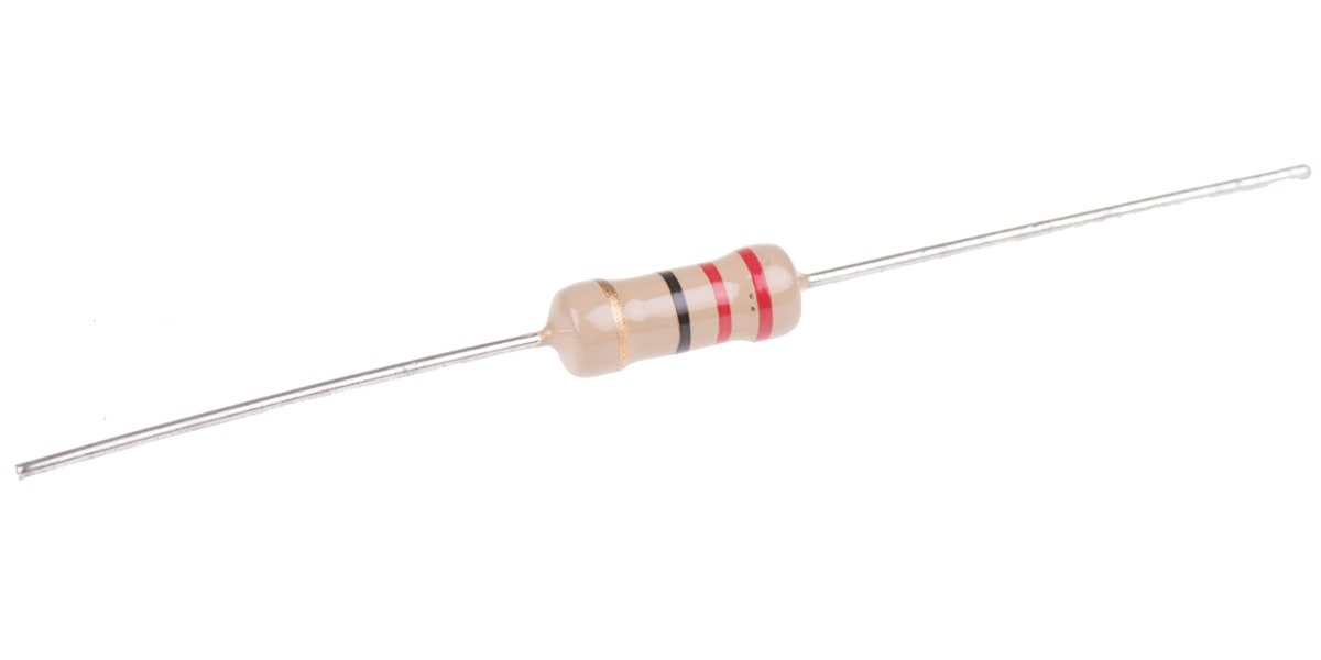 Product image for CFR100 carbon film resistor,22R 1W