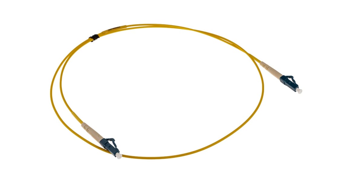 Product image for LC-LC patchlead OS1 Simplex Yellow 1m