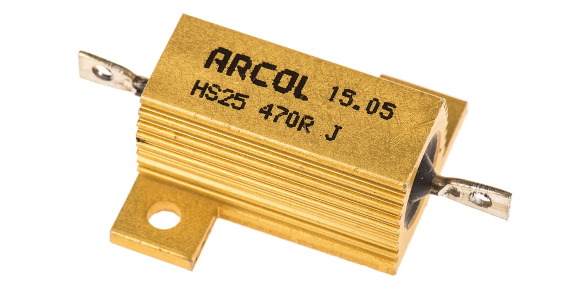 Product image for HS25 AL HOUSE WIREWOUNDRESISTOR,470R 25W