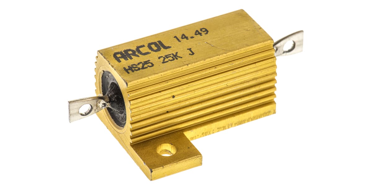 Product image for HS25 AL HOUSE WIREWOUND RESISTOR,25K 25W