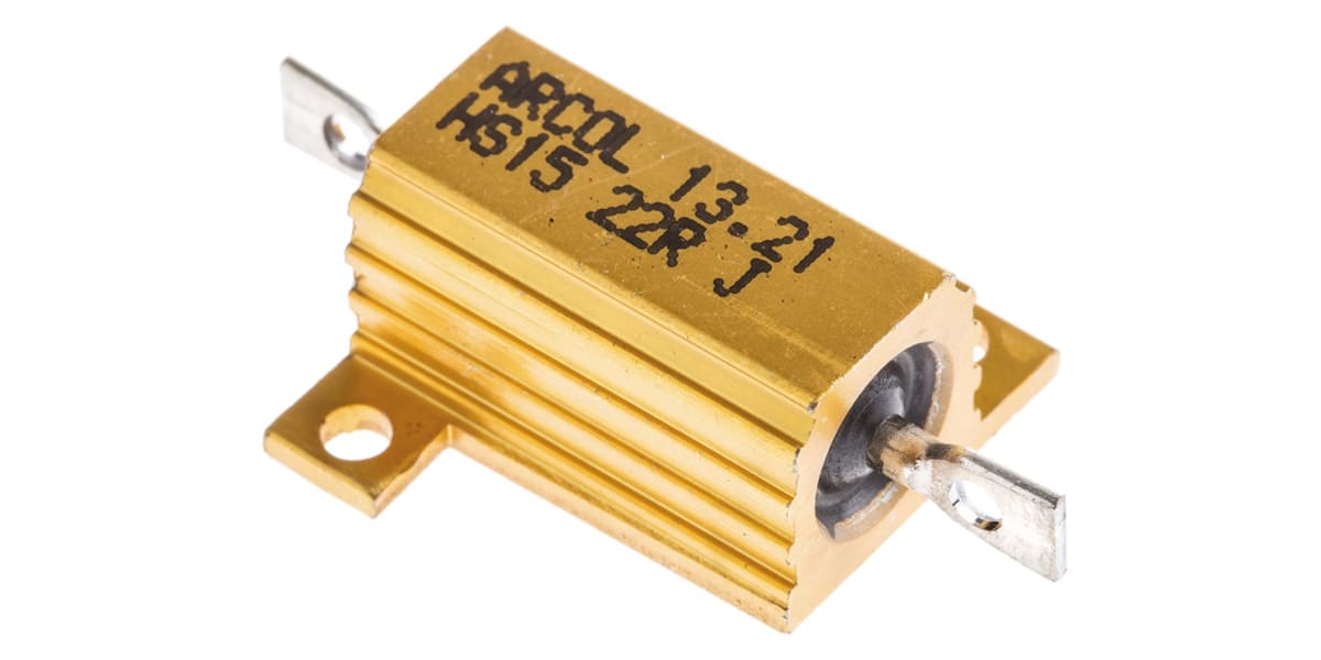 Product image for HS15 AL HOUSE WIREWOUND RESISTOR,22R 15W