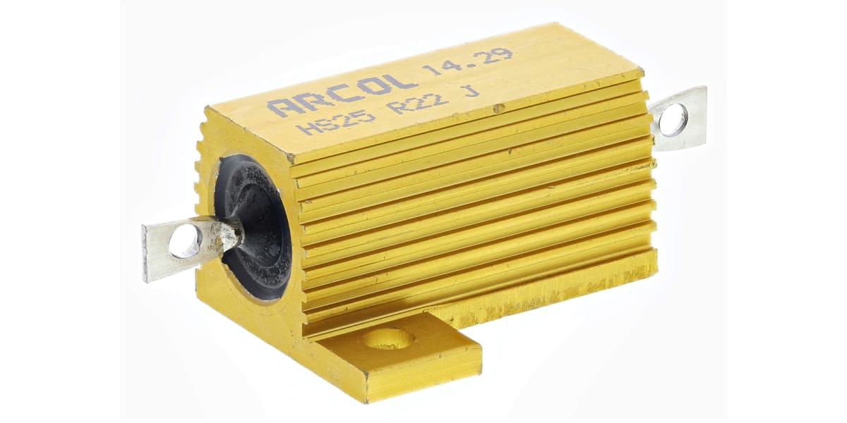 Product image for HS25 AL HOUSE WIREWOUND RESISTOR,R22 25W