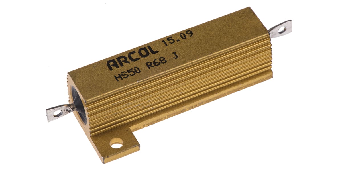 Product image for HS50 AL HOUSE WIREWOUND RESISTOR,R68 50W