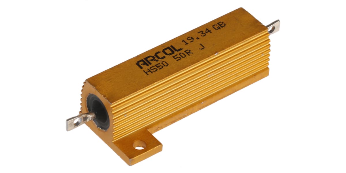 Product image for HS50 AL HOUSE WIREWOUND RESISTOR,50R 50W