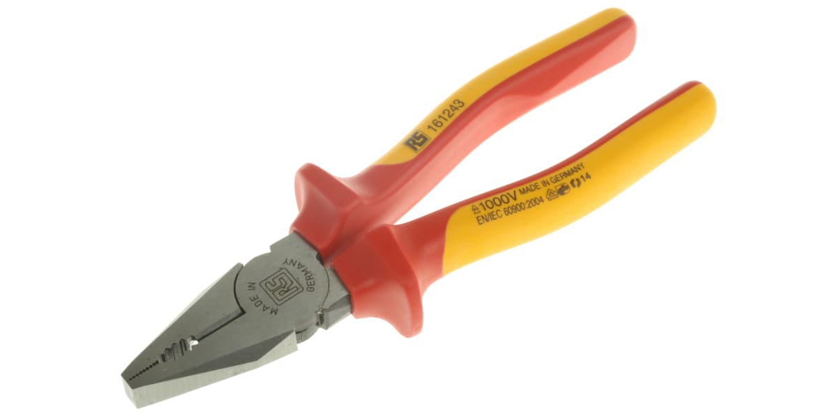 Product image for VDE combination plier with cutter 180mm