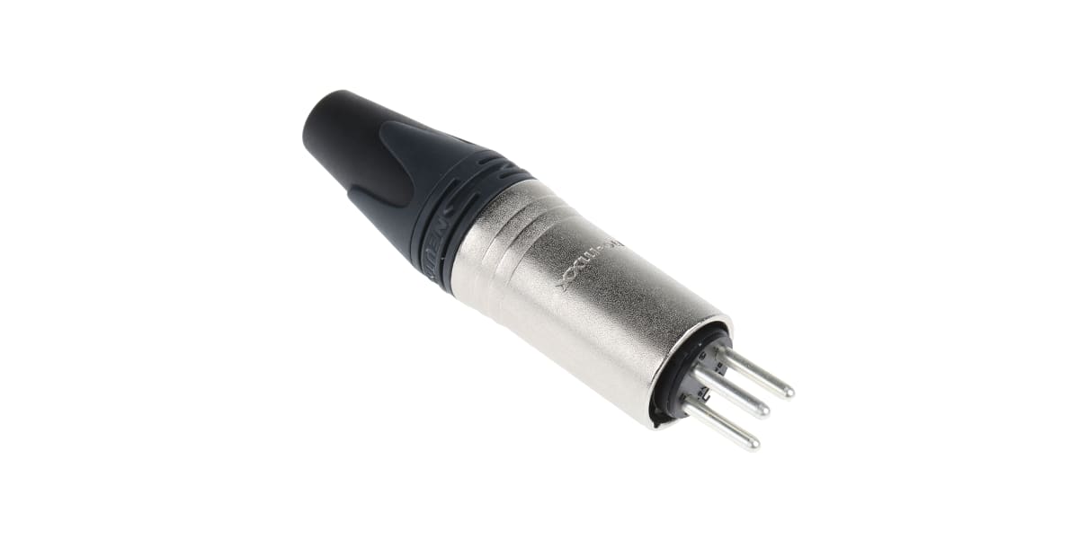 Product image for 3-POLE MALE XLR CABLE CONNECTOR