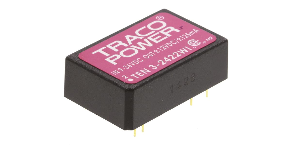 Product image for TEN3-2422WI REGULATED DC-DC,+/-12V 3W