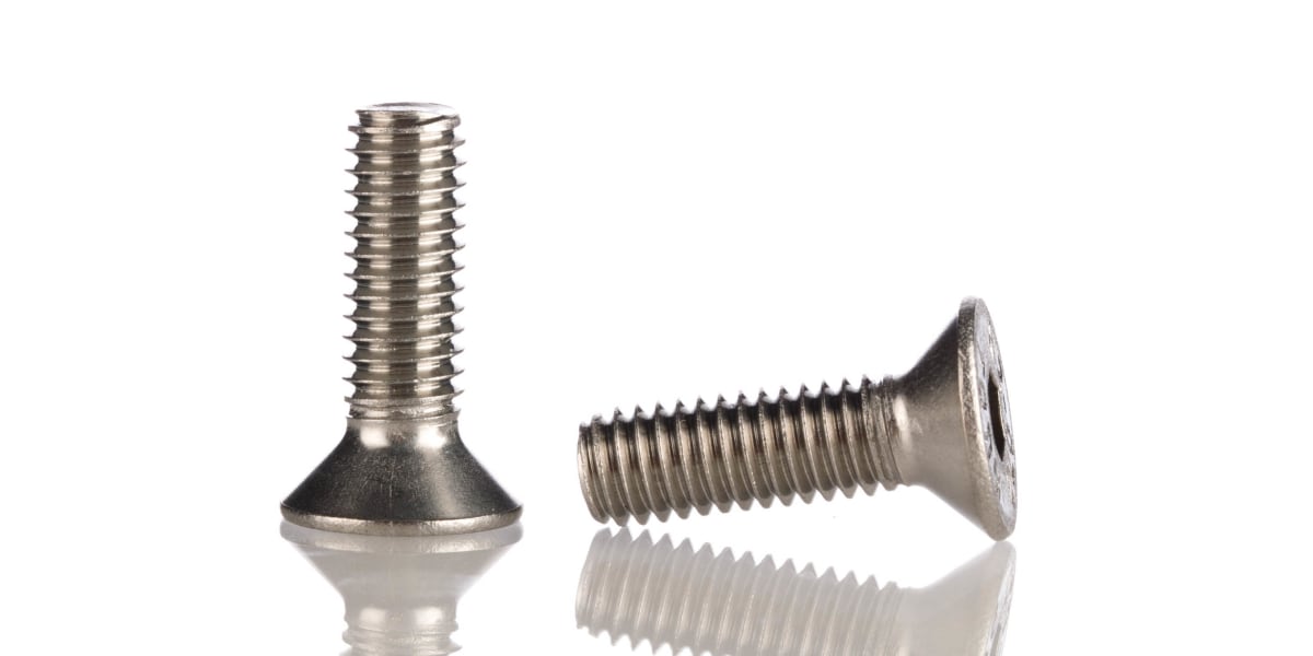 Product image for A2s/steel hex skt csk head screw,M6x20mm