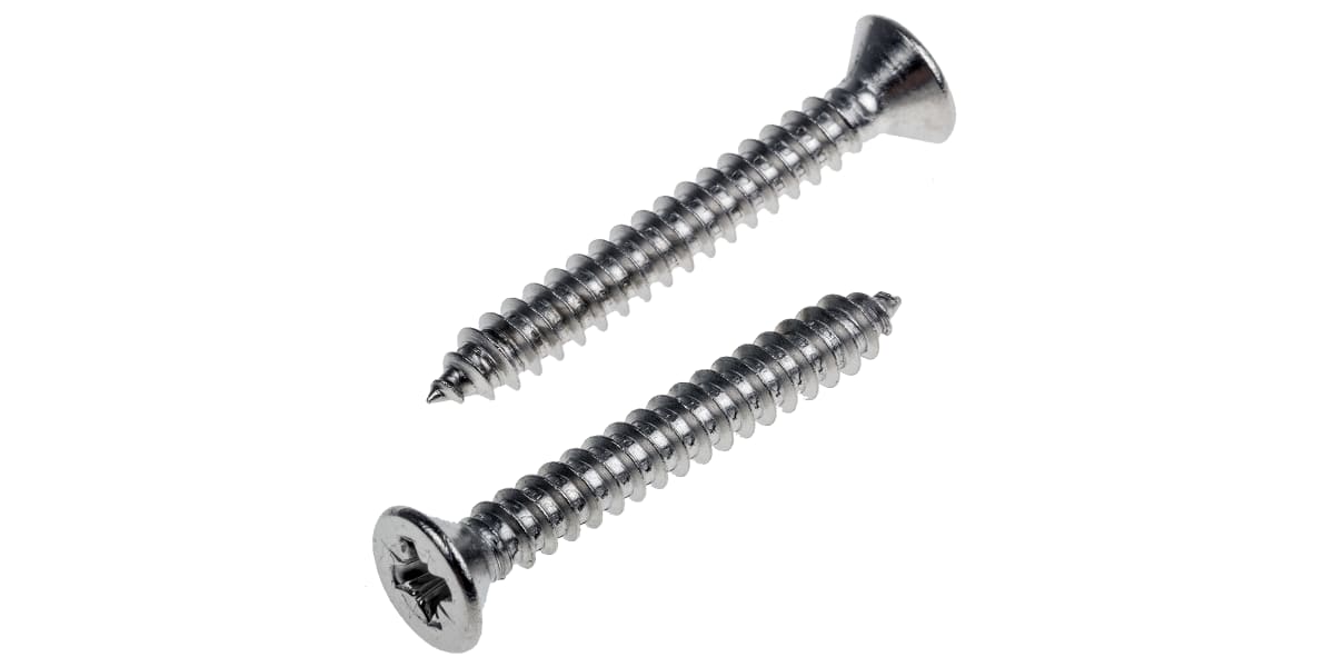 Product image for Cross csk head self tap screw,No8x31.7mm