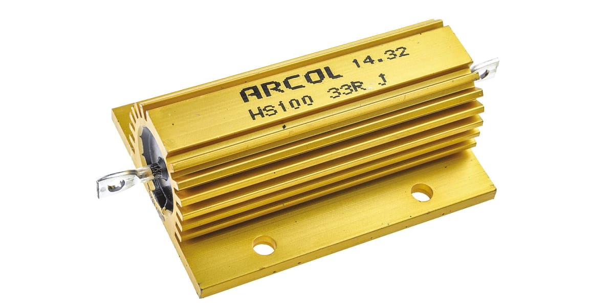 Product image for HS100 WIREWOUND RESISTOR,33R 100W