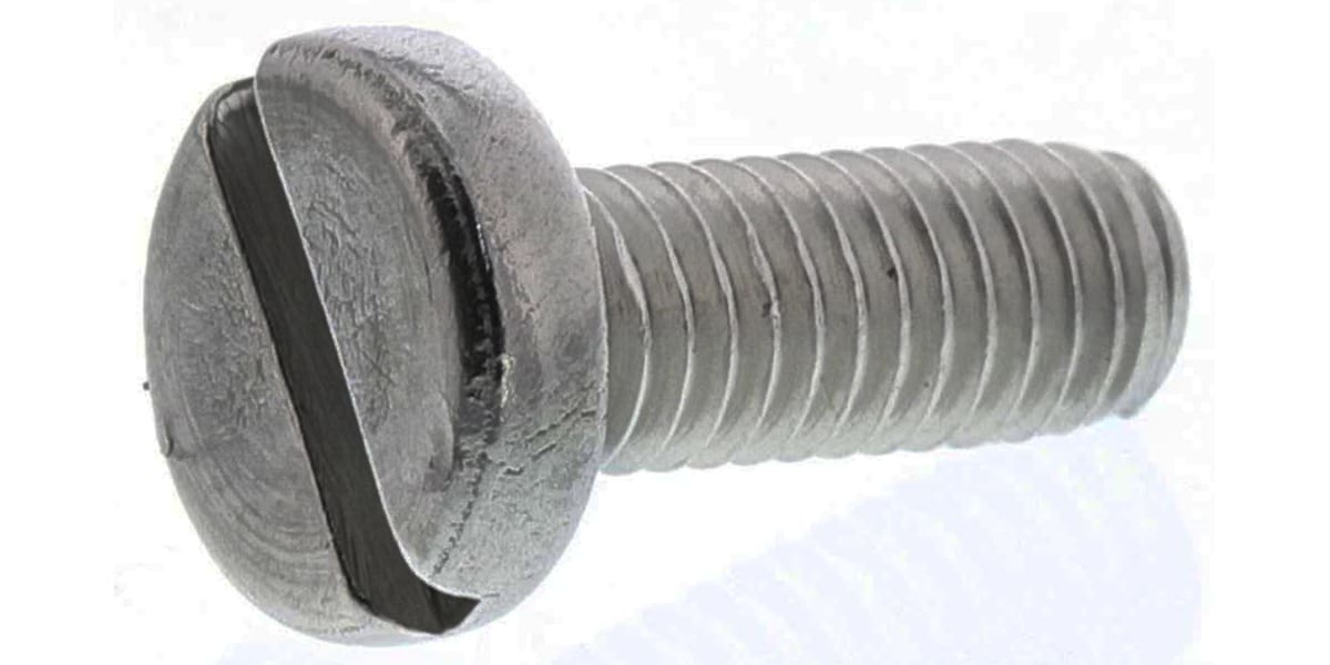 Product image for A4 s/steel slotted pan head screw,M3x8mm