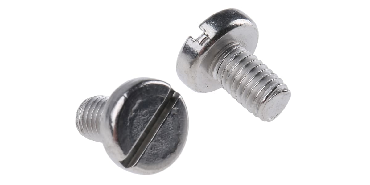 Product image for A4 s/steel slotted pan head screw,M5x8mm