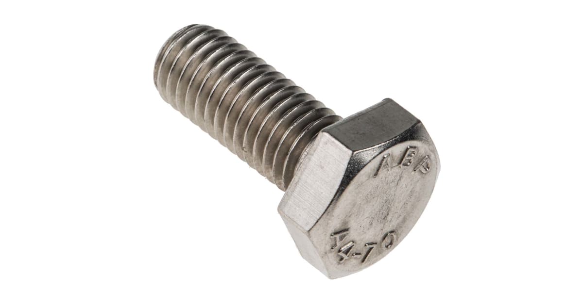 Product image for A4 s/steel hexagon set screw,M10x25mm