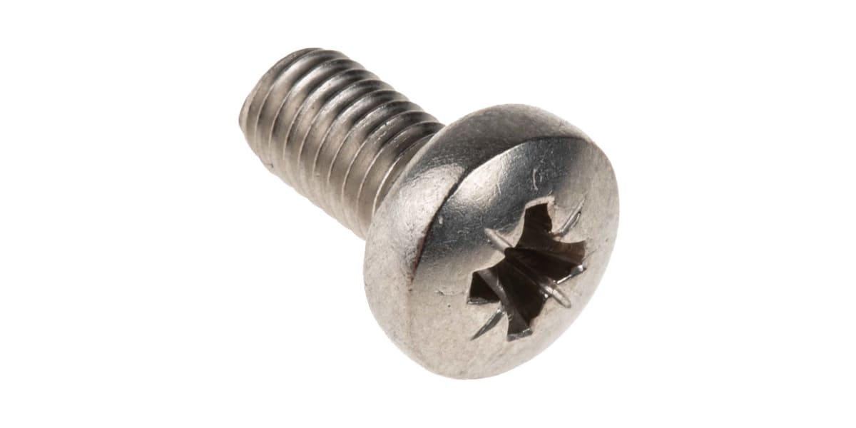 Product image for A4 s/steel cross pan head screw,M5x10mm