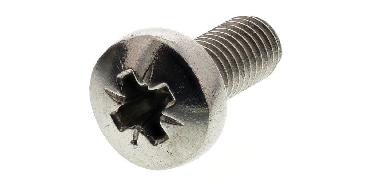 Product image for A4 s/steel cross pan head screw,M5x12mm