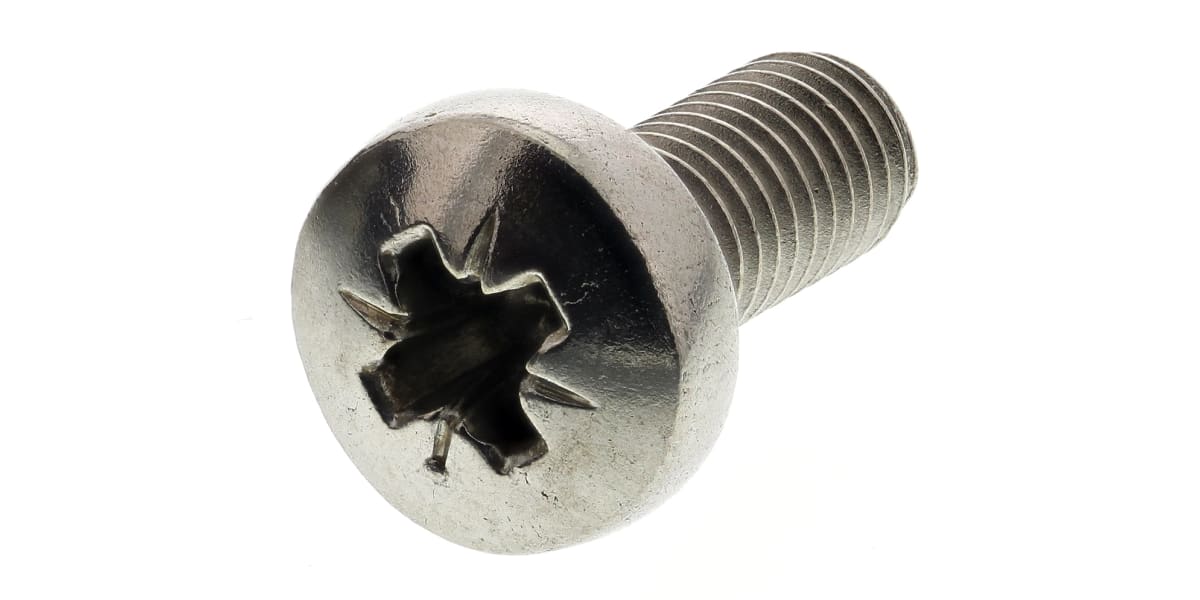 Product image for A4 s/steel cross pan head screw,M5x12mm