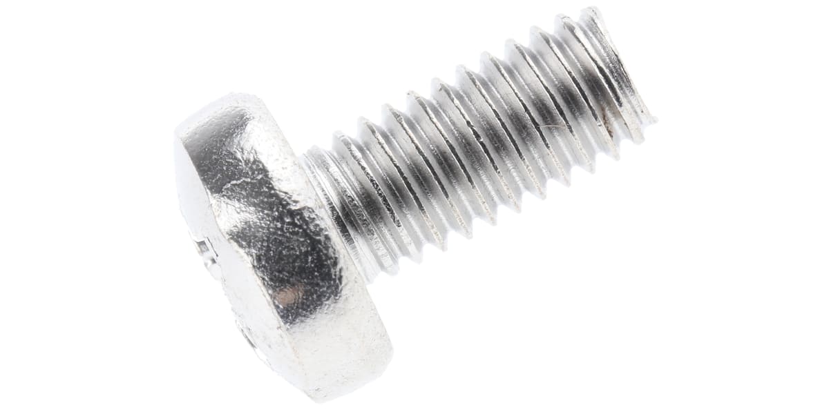 Product image for A4 s/steel cross pan head screw,M6x12mm