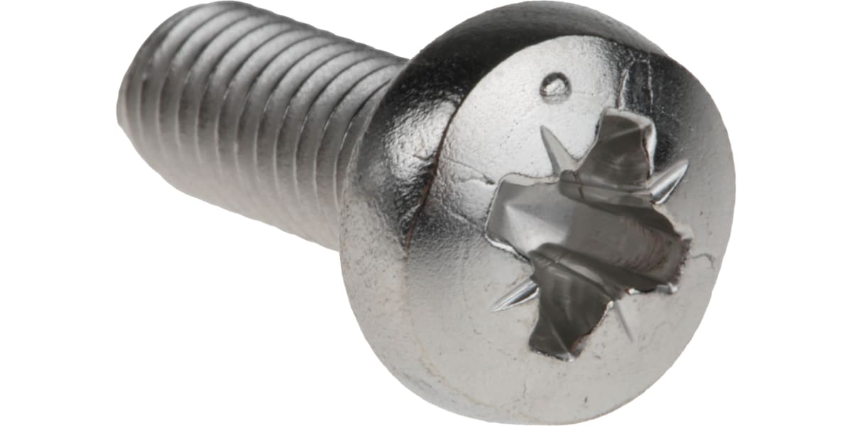 Product image for A4 s/steel cross pan head screw,M6x16mm