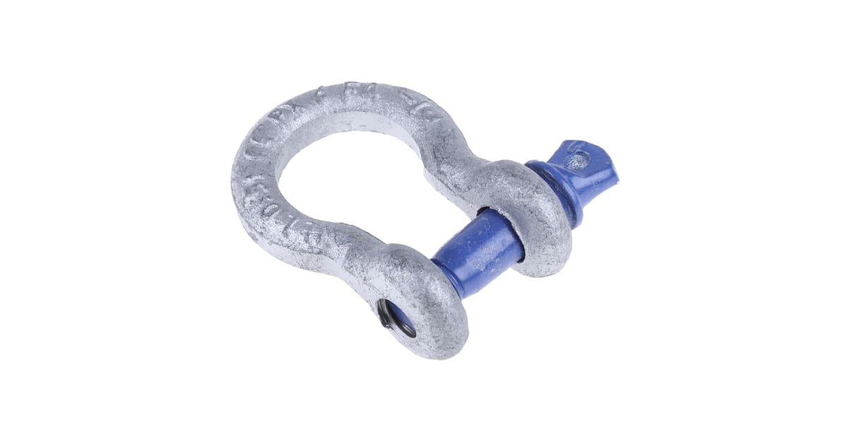 Product image for Galvanisedsteel bow shackle w/pin,0.5ton