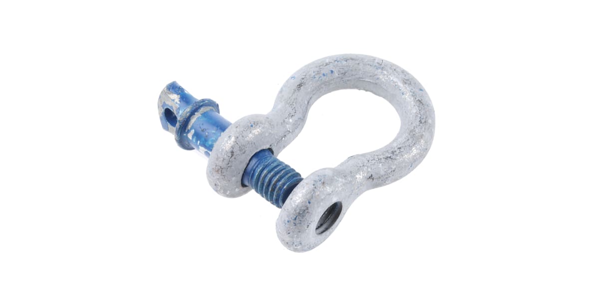 Product image for Galvanisedsteel bowshackle w/pin,0.75ton