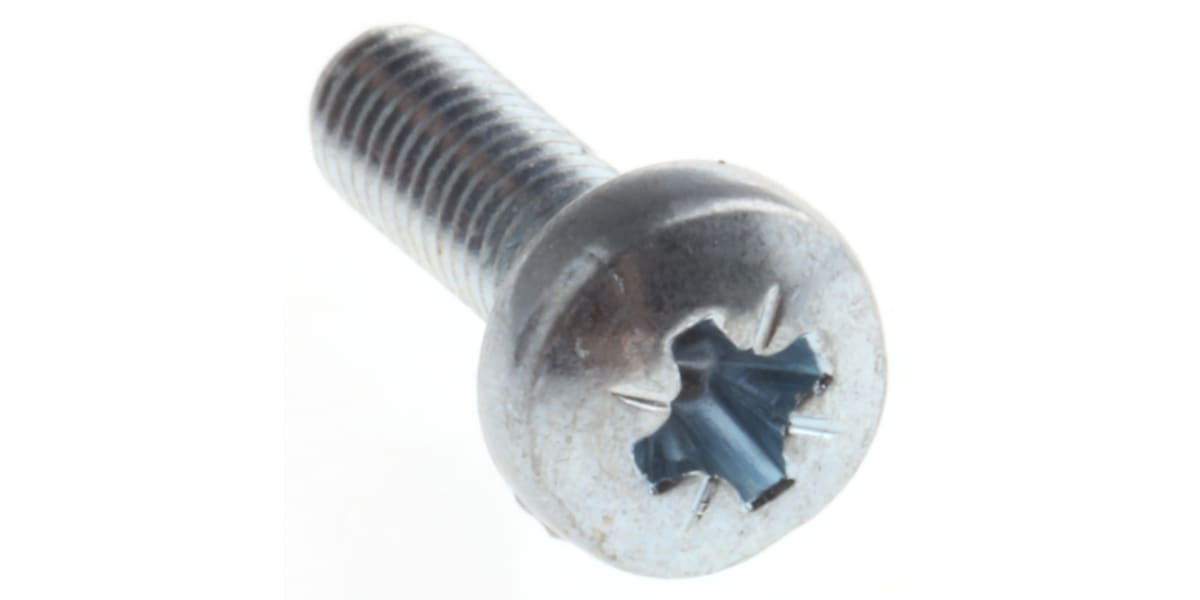 Product image for Cross recess pan head screw,steel,M3x10
