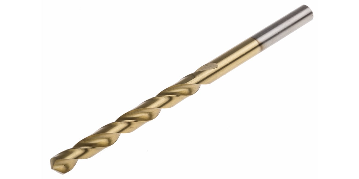 Product image for TiN coated HSS drill,4.9mm dia