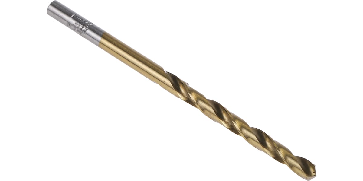 Product image for TiN coated HSS drill,3.7mm dia