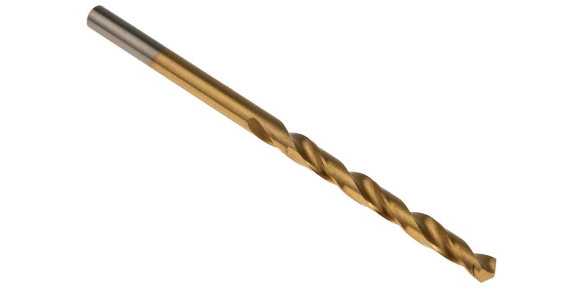 Product image for TiN coated HSS drill,3.8mm dia