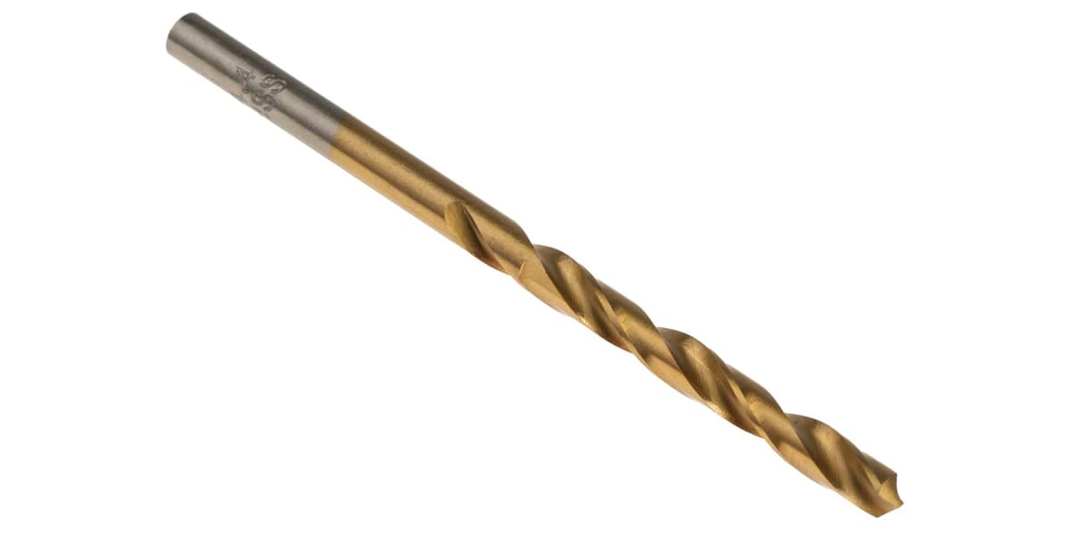 Product image for TiN coated HSS drill,4.4mm dia