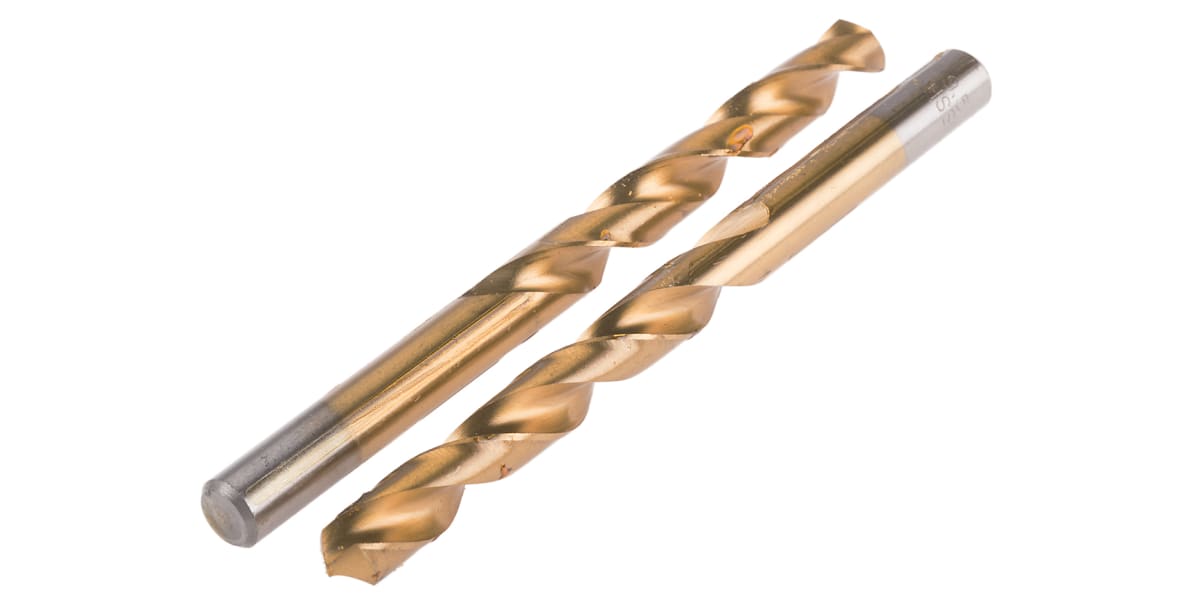 Product image for TiN coated HSS drill,9.5mm dia