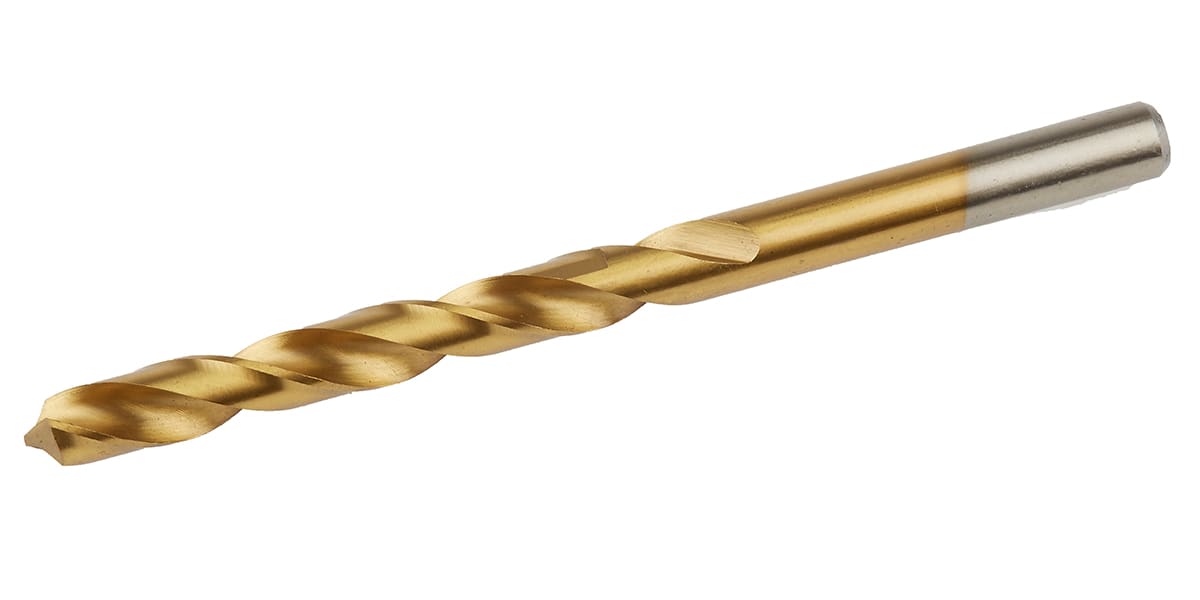 Product image for TiN coated HSS drill,7.5mm dia