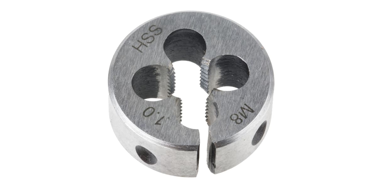 Product image for SPLIT DIE HSS M8X1.0MM