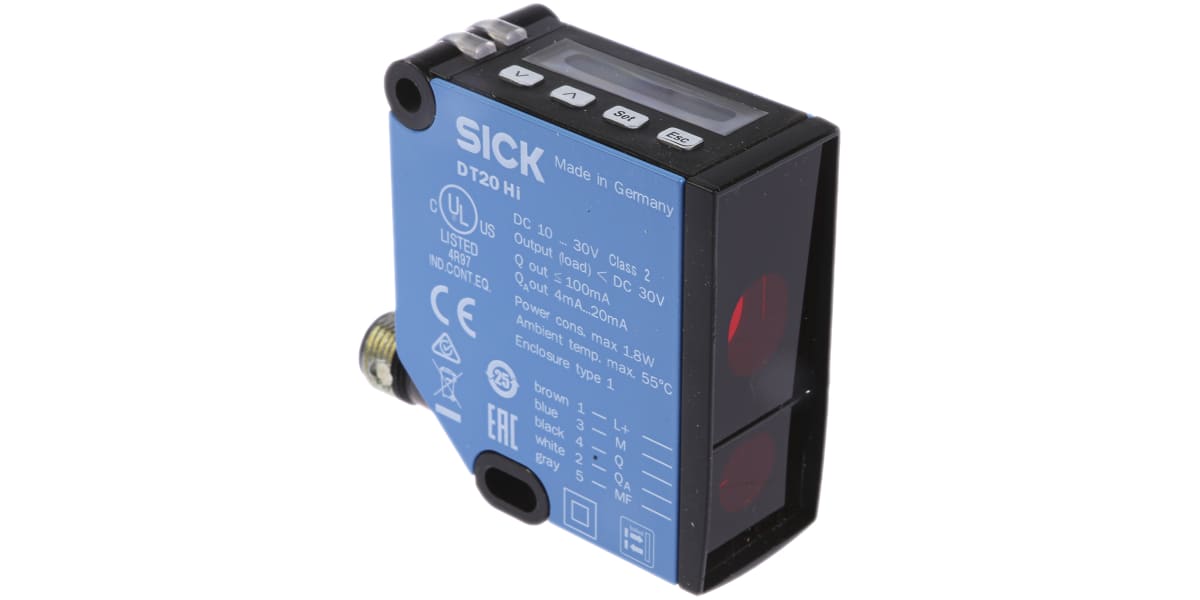 Product image for Sick Background Suppression Distance Sensor with Block Sensor, 100 → 600 mm Detection Range