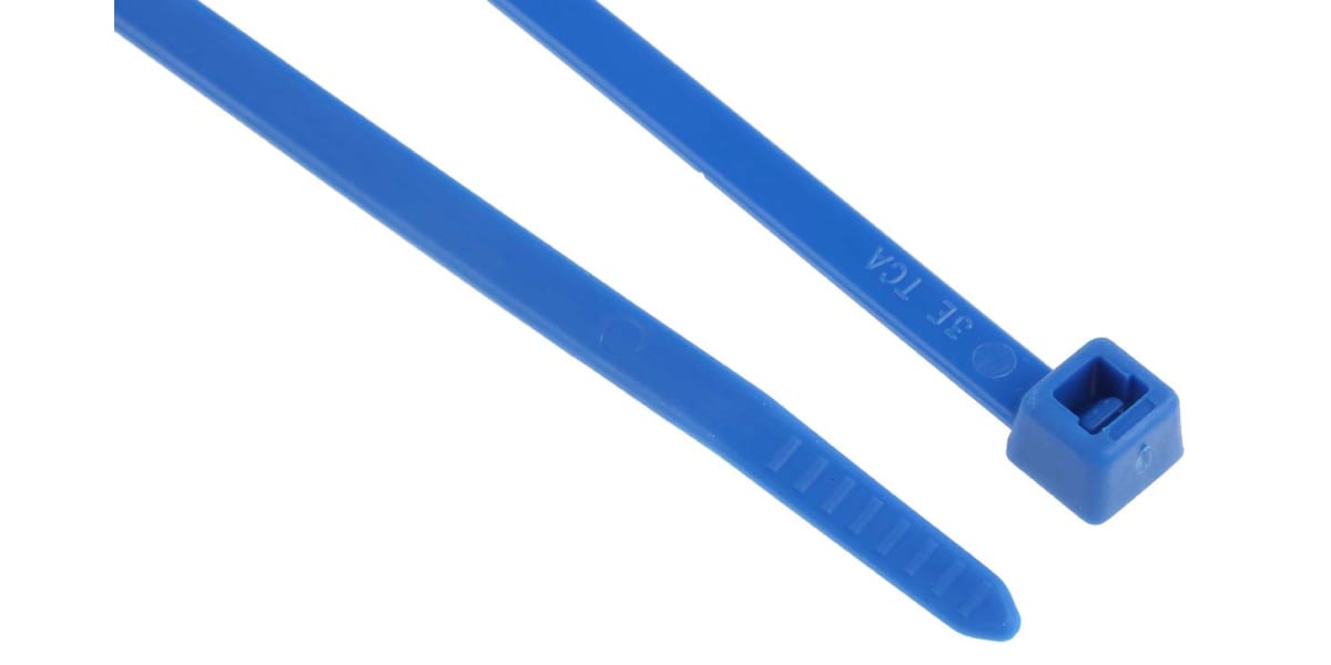 Product image for Blue nylon cable tie 200x4.6mm