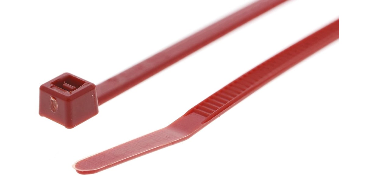 Product image for Red nylon cable tie 150x3.5mm