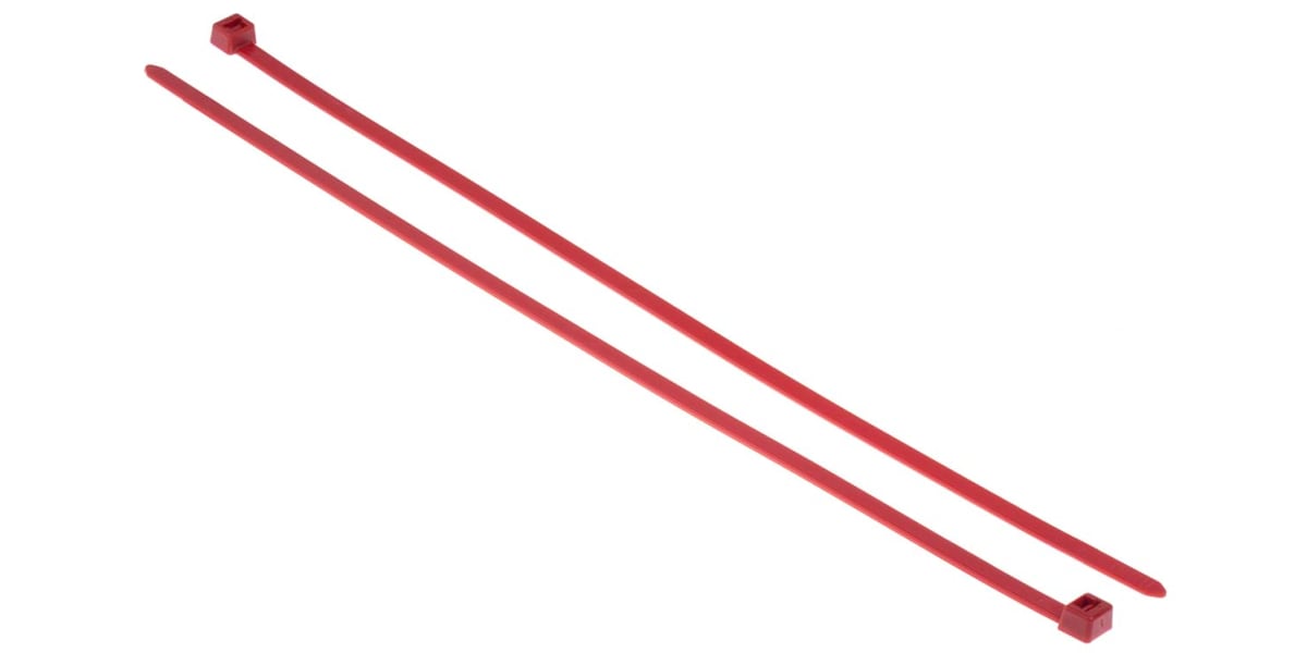 Product image for Red nylon cable tie 380x7.6mm