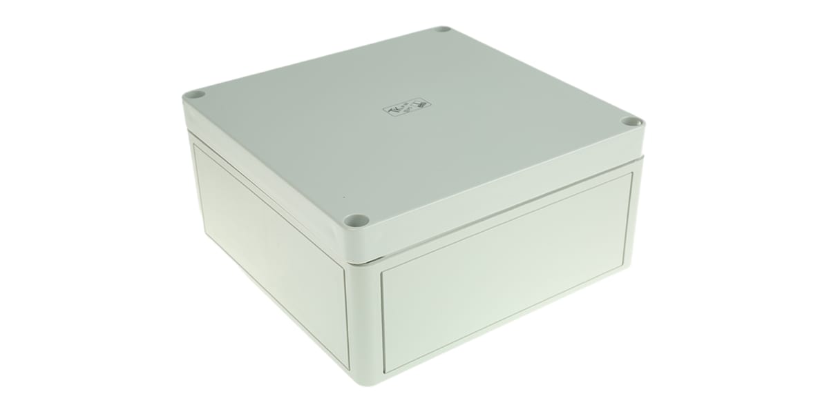Product image for IP66 BOX WITH GREY LID,182X180X90MM