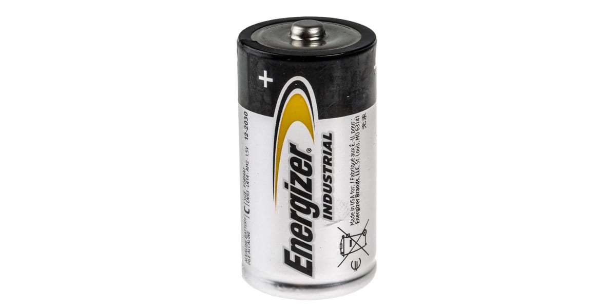 Product image for Energizer Industrial Energizer 1.5V Alkaline C Batteries With Standard Terminal Type