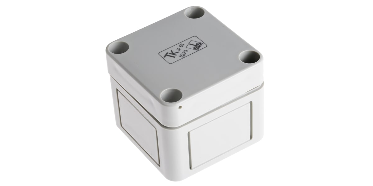 Product image for IP66 BOX WITH GREY LID,65X65X57MM