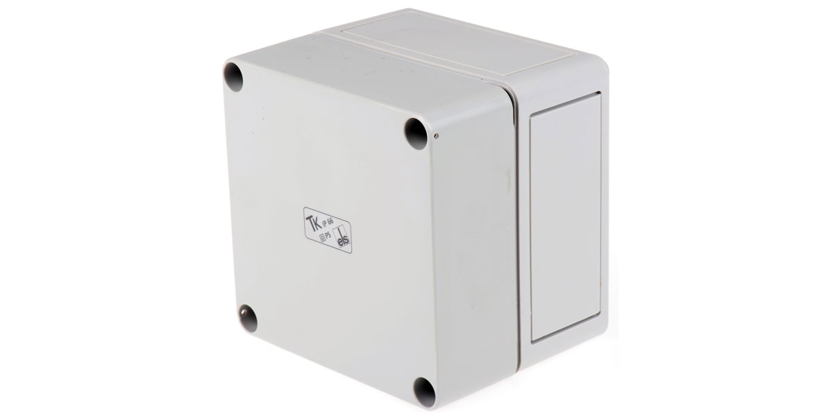 Product image for IP66 BOX WITH GREY LID,110X110X90MM