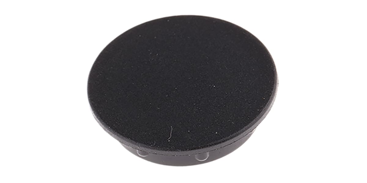 Product image for BLACK MATT PLAIN KNOB CAP,24MM DIAMETER