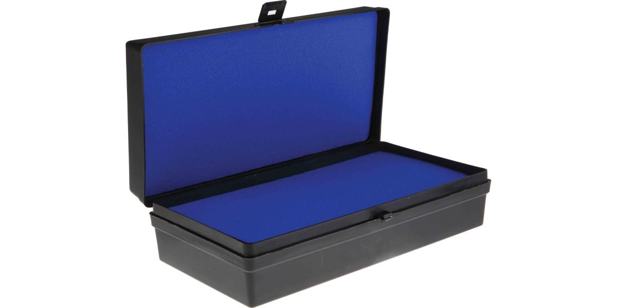 Product image for Black sample box with lid,280x78x145mm