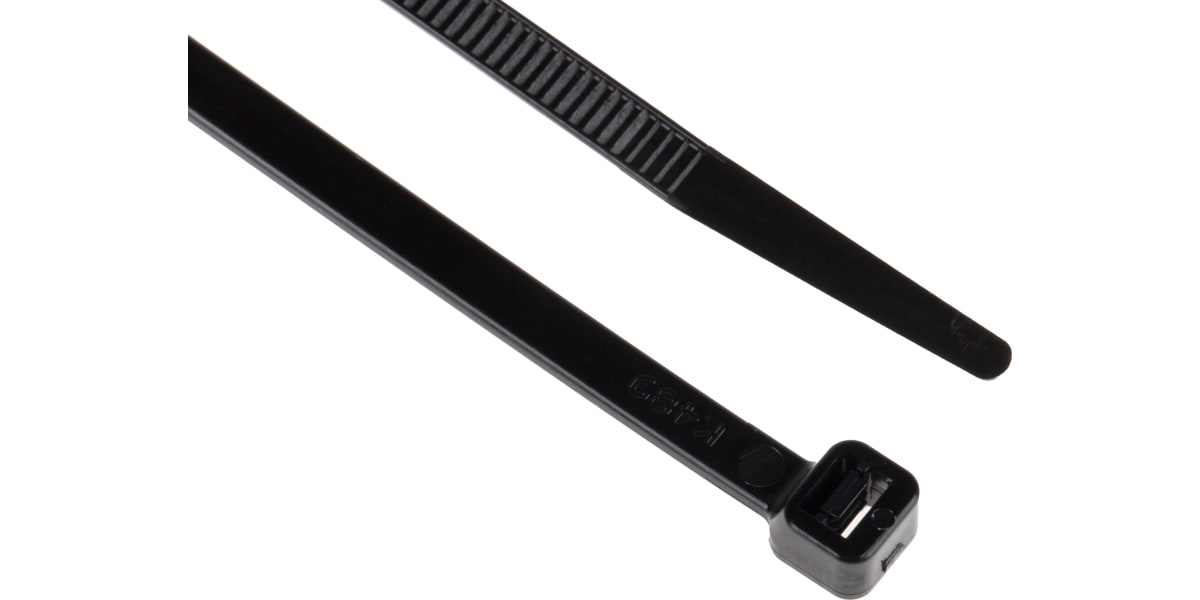 Product image for Cable Tie,188 x 4.8,Black,pack 100