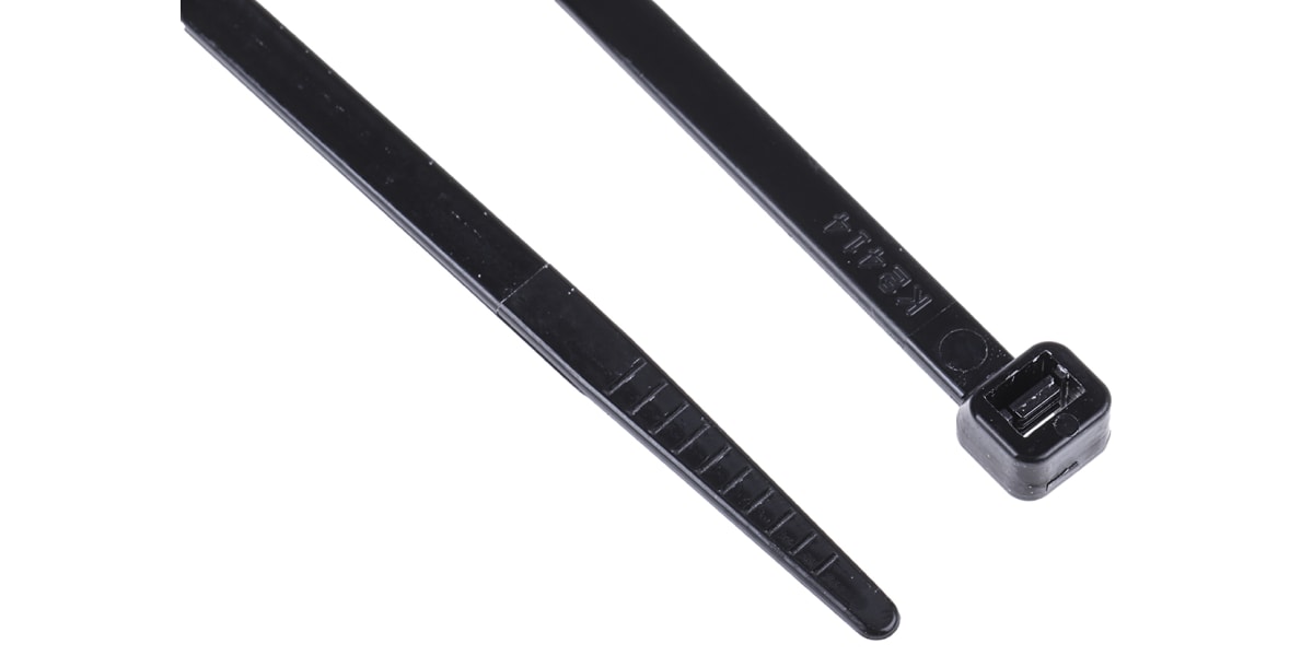 Product image for Black nylon cable tie, 368x4.8mm