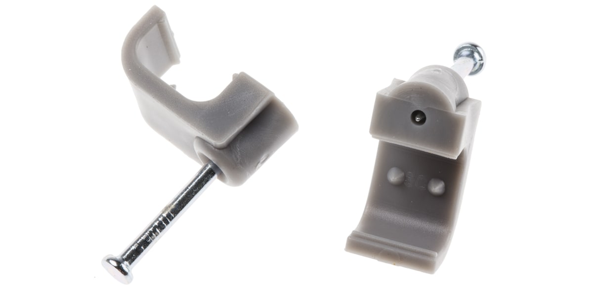 Product image for GREY CABLE CLIP,4SQ.MM TWIN+ECC