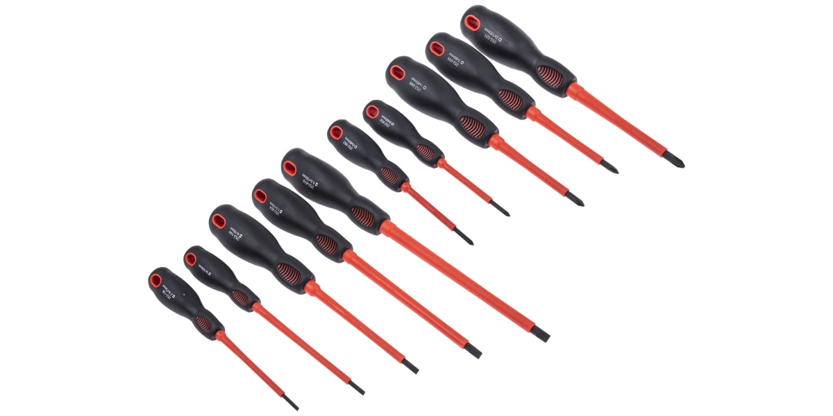 Product image for 10 piece insulated screwdriver set