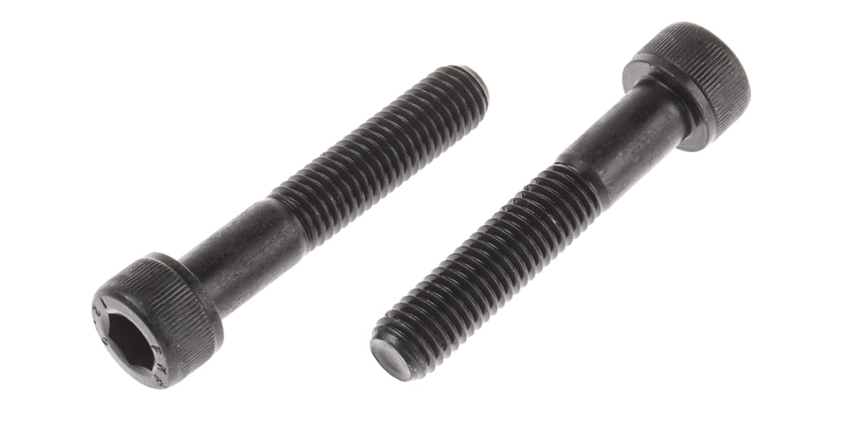 Product image for Blk steel hex skt caphead screw,M10x55mm